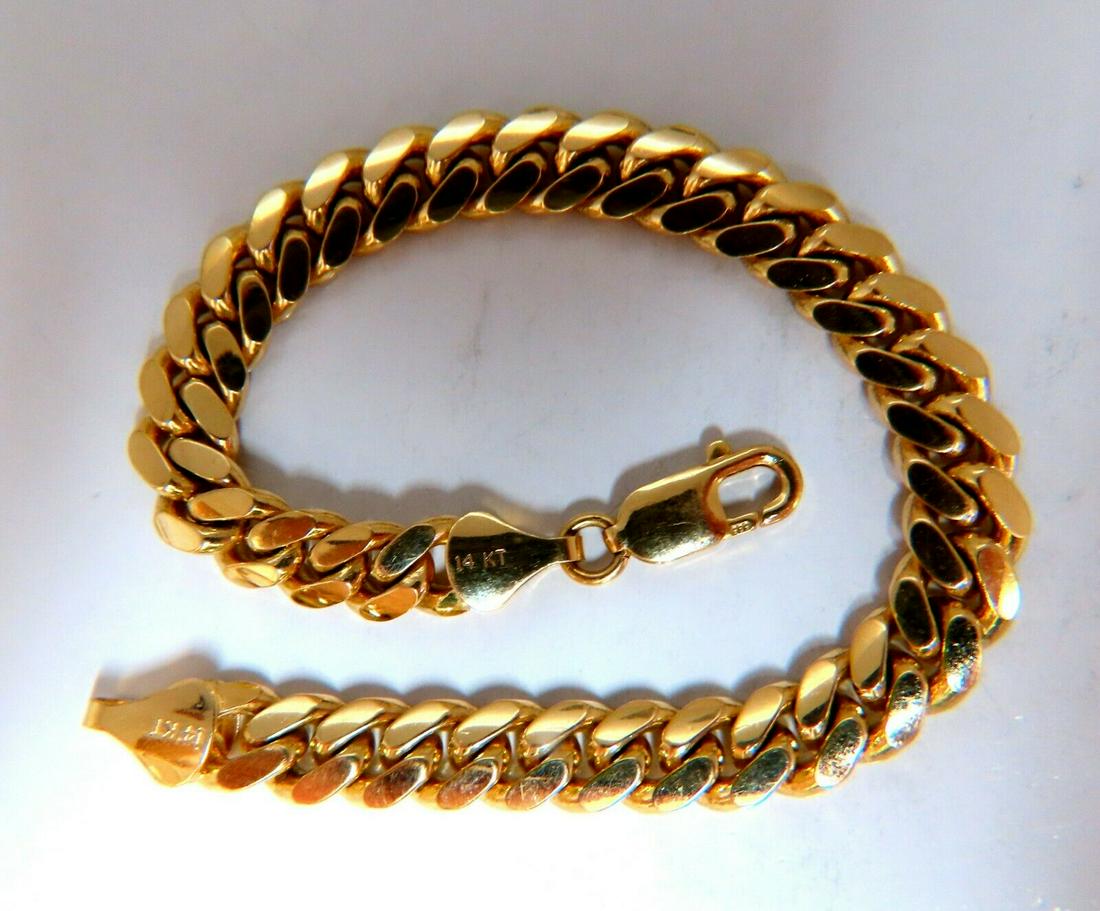 Miami Cuban Link Bracelet 14 Karat Unisex (1 of 4)