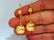14kt watermelon dangle earrings - 10