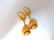 14kt watermelon dangle earrings - 3