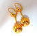 14kt watermelon dangle earrings - 4