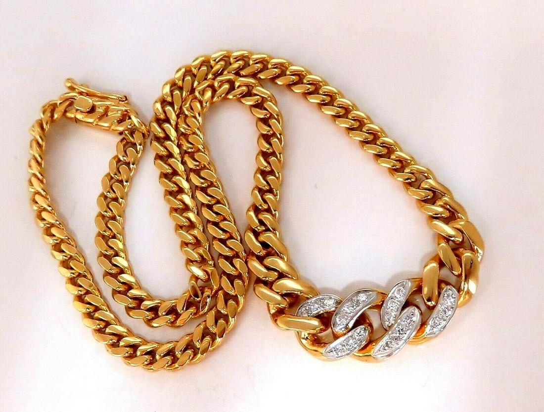 .40ct Diamonds Miami Reversible Cuban Link Necklace 14k (1 of 4)