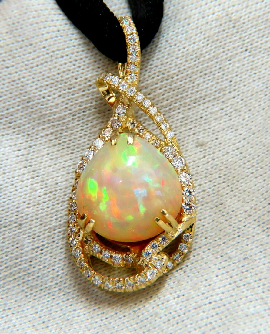 GIA Certified 10.91ct Natural Opal Diamonds Pendant 18 (1 of 7)