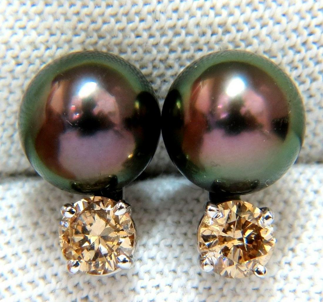 14KT 9MM NATURAL TAHITIAN HIGH LUSTER PEACOCK PEARL (1 of 5)