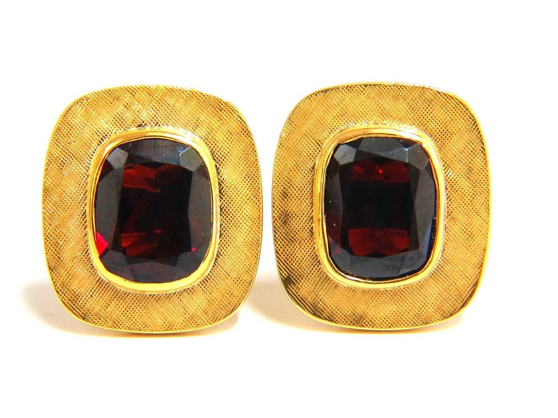 10.00t Natural Garnet Cufflinks 14kt. (1 of 3)
