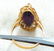 5.00ct Natural Amethyst Seed Pearl Gypsy 14kt Ring - 3