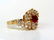 1.70ct. FINE GEM NATURAL RUBY DIAMOND COCKTAIL RING - 2