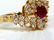 1.70ct. FINE GEM NATURAL RUBY DIAMOND COCKTAIL RING - 3