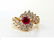 1.70ct. FINE GEM NATURAL RUBY DIAMOND COCKTAIL RING - 8
