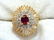 3.26CT NATURAL RUBY DIAMONDS BALLERINA COCKTAIL CLUSTER - 5
