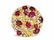 13.20ct NATURAL RED RUBY DIAMOND COCKTAIL CLUSTER - 4