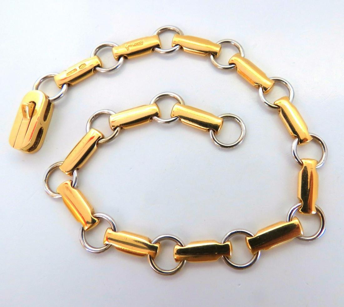 Gio Caroli 18kt Gold Chain Link Bracelet 21 grams 8 in (1 of 7)