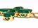 14.20ct natural emeralds cross diamond pendant 14kt - 2