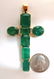 14.20ct natural emeralds cross diamond pendant 14kt - 4