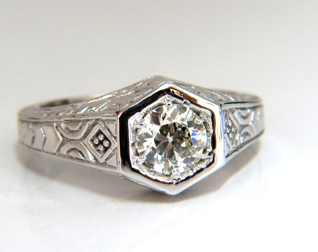 .70ct Vintage Old Mine Cut Diamonds ring 14kt (1 of 5)