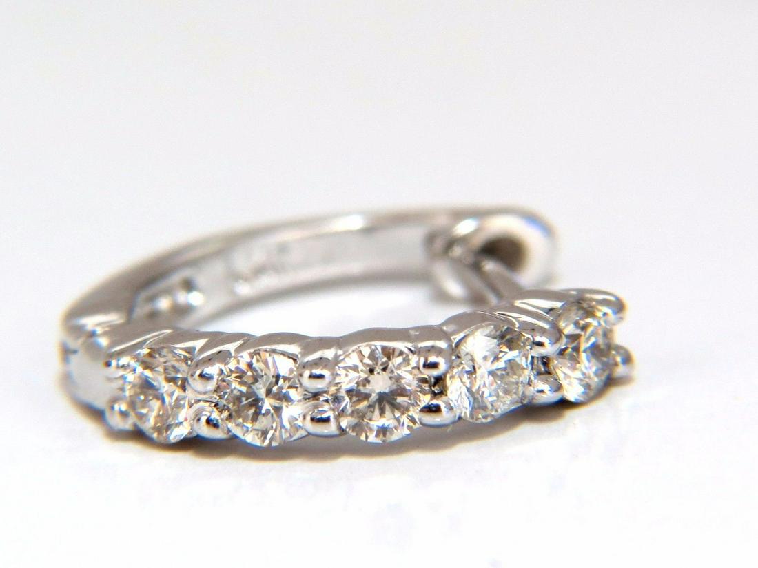 .25ct natural round brilliant diamond hoop single ear (1 of 5)