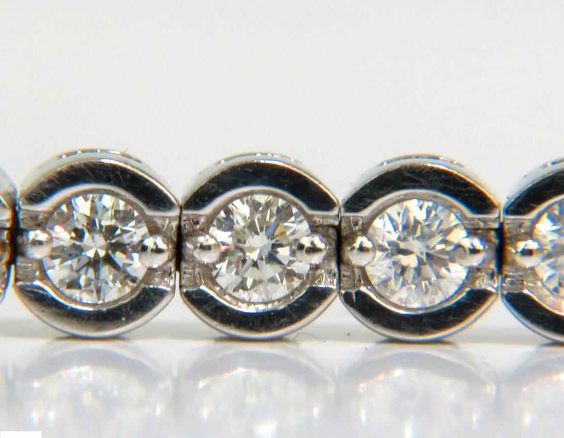 4.30CT ROUND DIAMONDS BRACELET G VS A+ FULL CUTS 14KT (1 of 11)