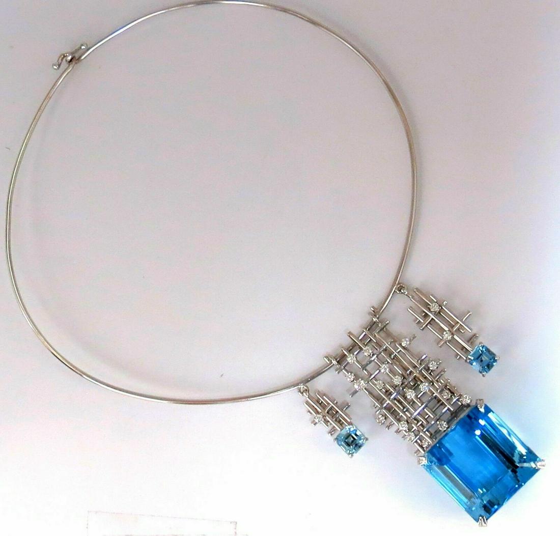 GIA Certified 117.17ct natural blue topaz aquamarine (1 of 4)