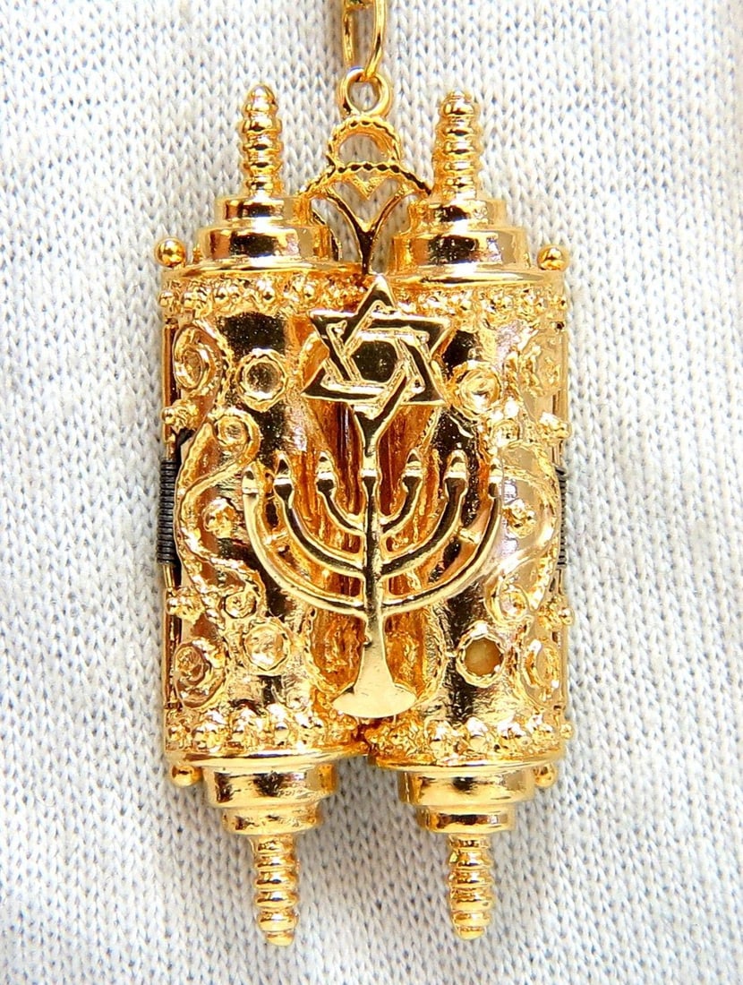 Torah Functional Necklace 14 Karat (1 of 7)