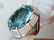 59.42CT HUGE OVAL NATURAL AQUAMARINE DIAMONDS RING 18KT - 7