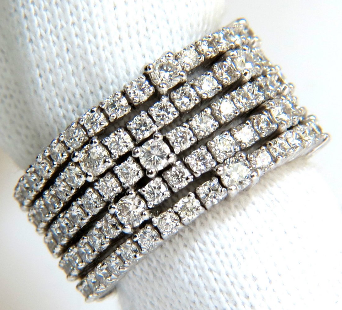 4.00CT FUSED BANDS FLEX MESH LADIES FULL CUTS DIAMOND (1 of 8)