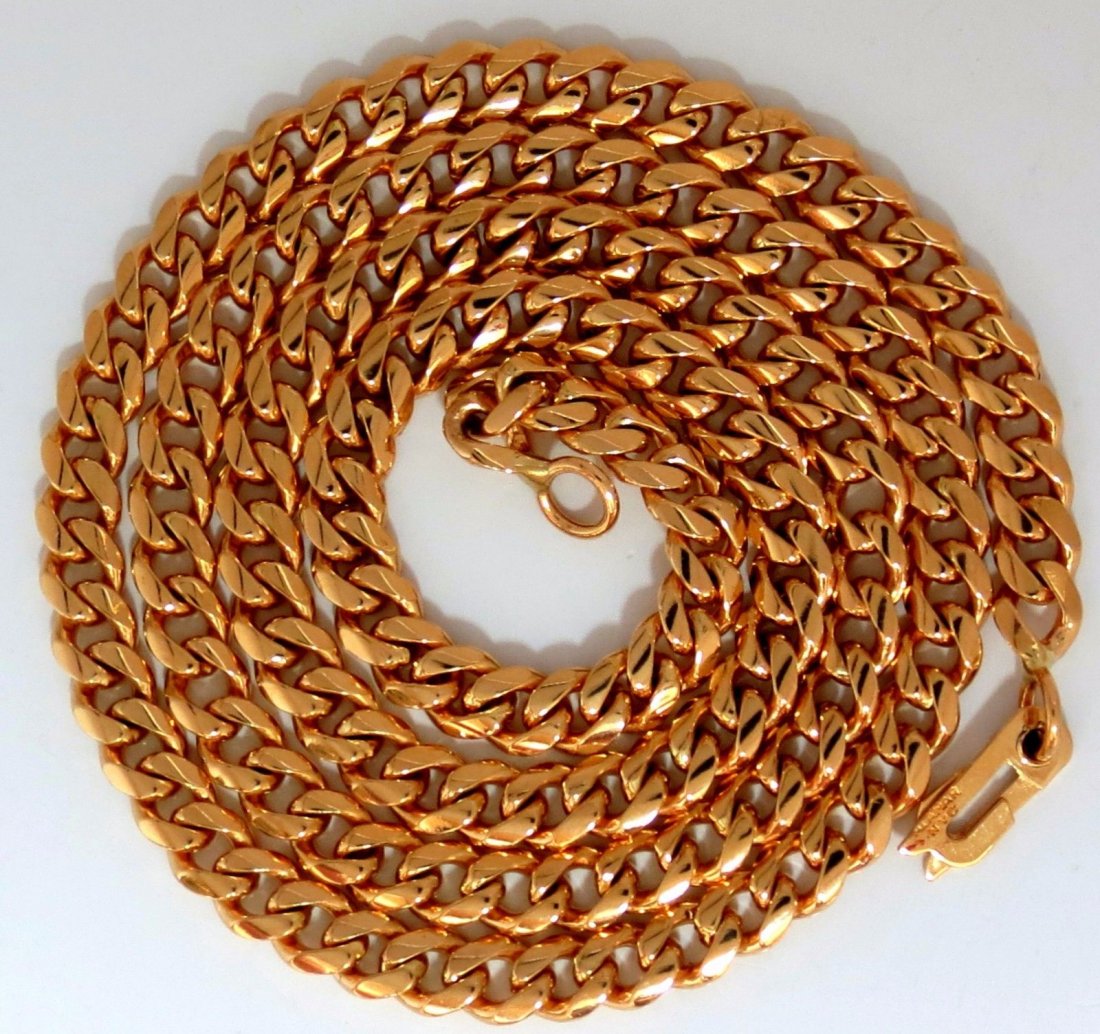 18KT 78 GRAMS HEAVY CUBAN LINK NECKLACE CHAIN 25 Inch (1 of 10)
