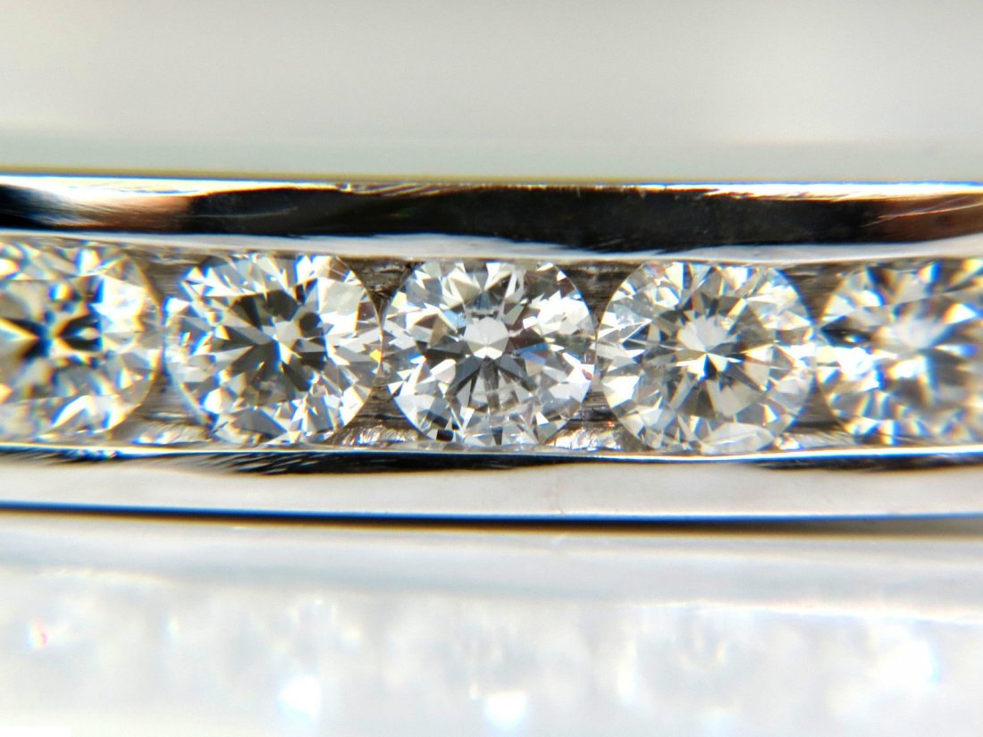 2.60CT DIAMOND BANGLE BRACELET F/VS 14KT HEAVY SOLID (1 of 10)