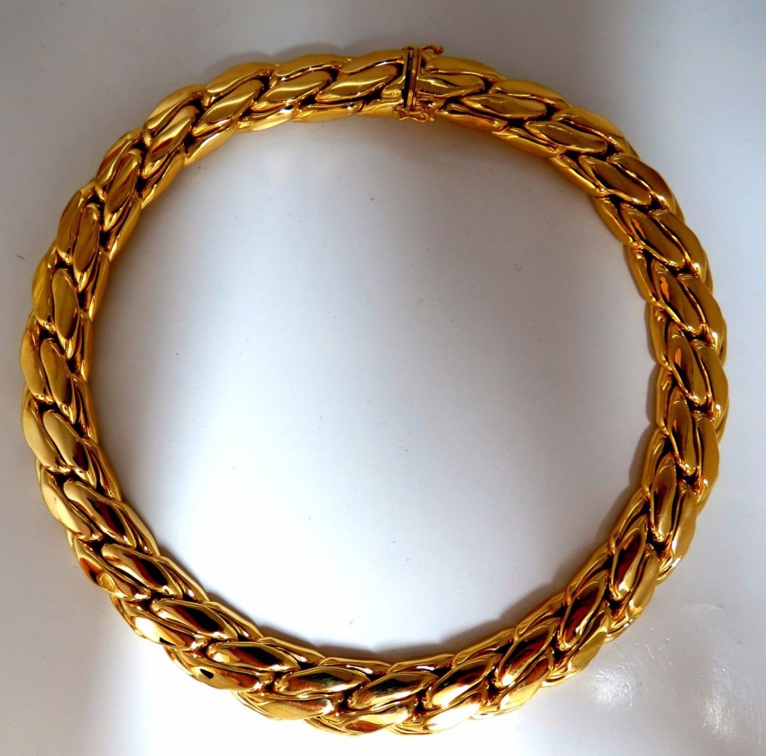 18kt Germany Tight Figaro Gold Necklace 151 grams 13.7m (1 of 6)