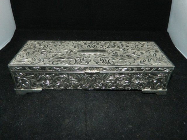 Godinger Silver Dresser Box: Godinger Silver Dresser Box 9" x 3.5"