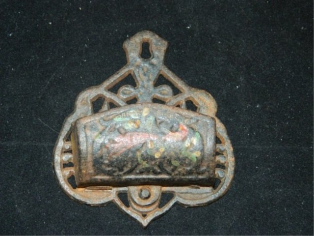 Vintage Cast Iron Match Safe: Vintage Cast Iron Match Safe 4.5"