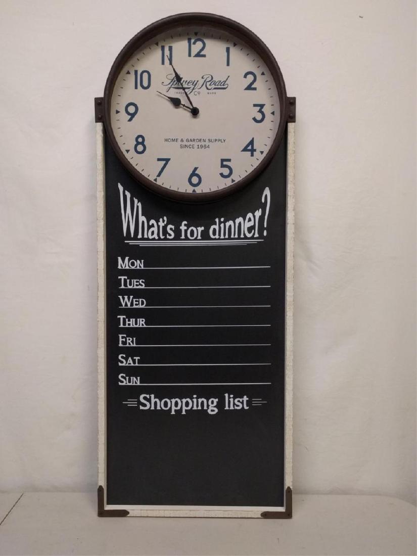 Menu Board with Clock (1 of 1)