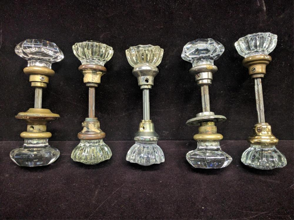 5 antique glass door knobs (1 of 1)