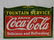 Porcelain Coca Cola Fountain Service sign