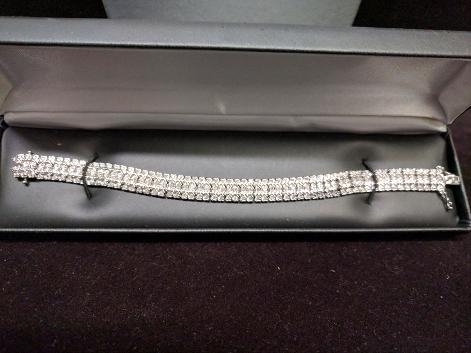 1 Ct. Diamond Tennis Bracelet: 1 Ct. Diamond Tennis Bracelet 7" marked 925