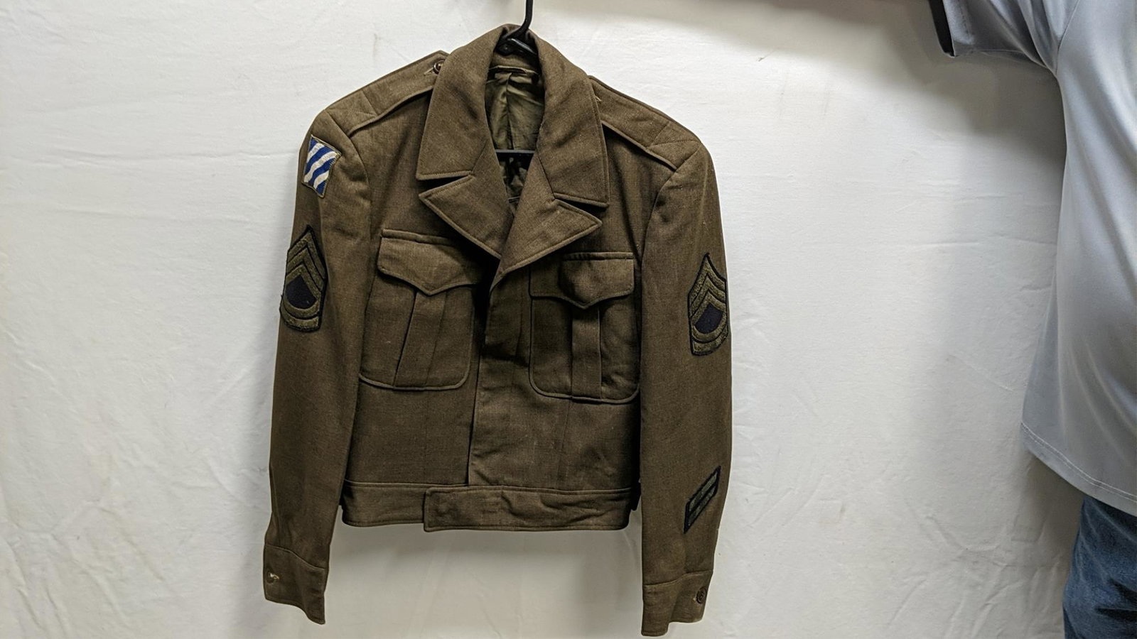 Vintage Military Issue WWII 28th Inftry Ike jacket: Wool size 34 regular