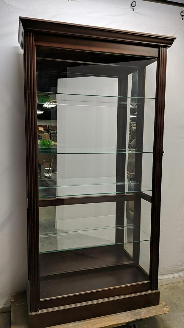 mahogany glass &mirrored display cabinet (1 of 3)