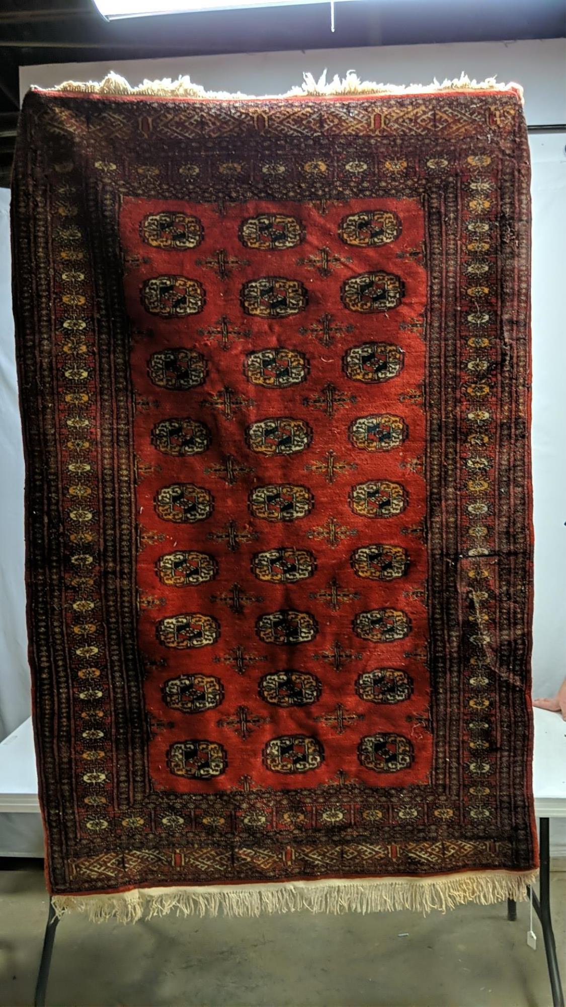 Persian Rug Runner  Reds and Cranberry colors (1 of 1)