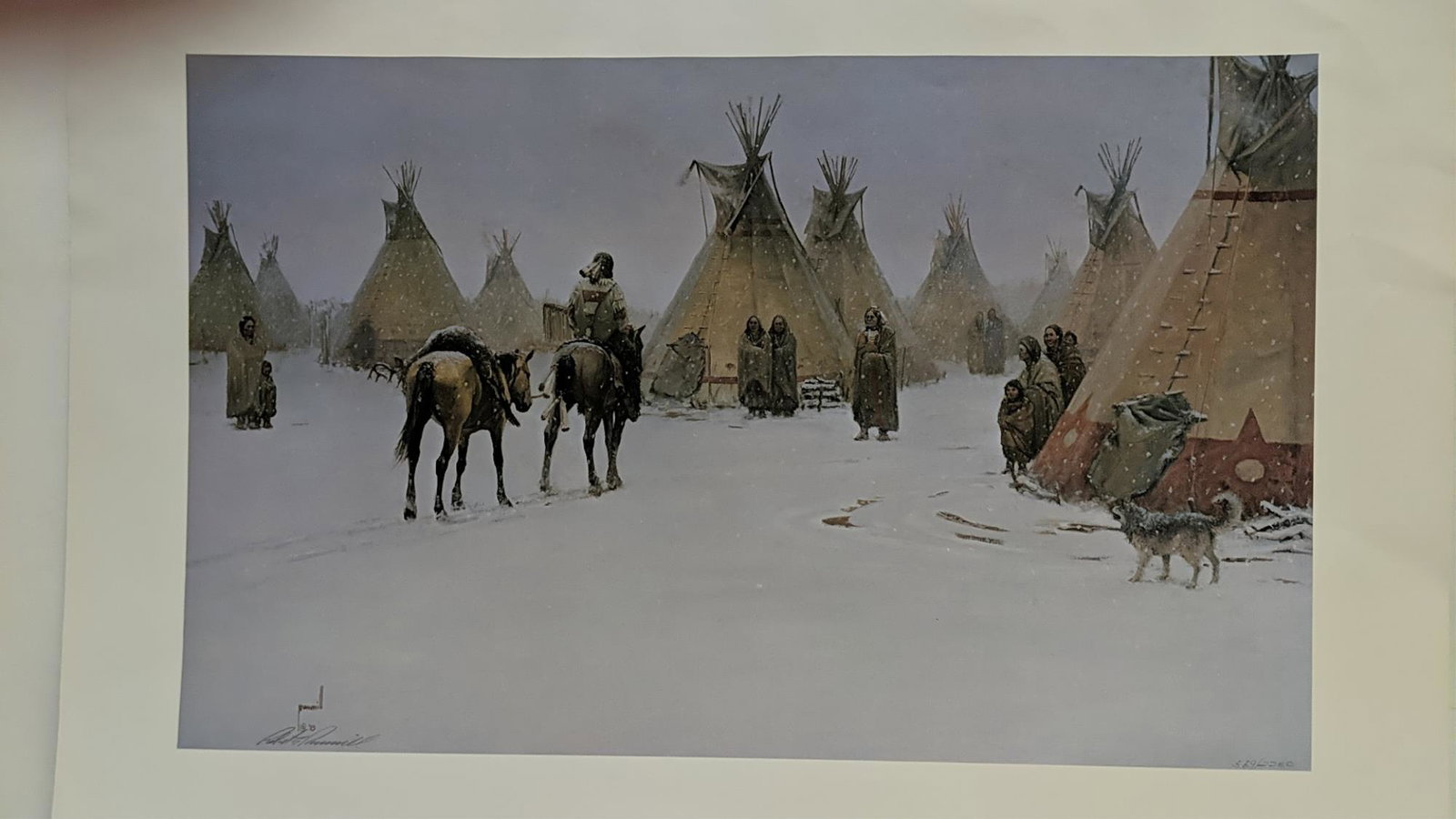 Ltd. Edition Robert Pummill "The Provider" print: unframed # 569 of 2250 good condition dated 1979