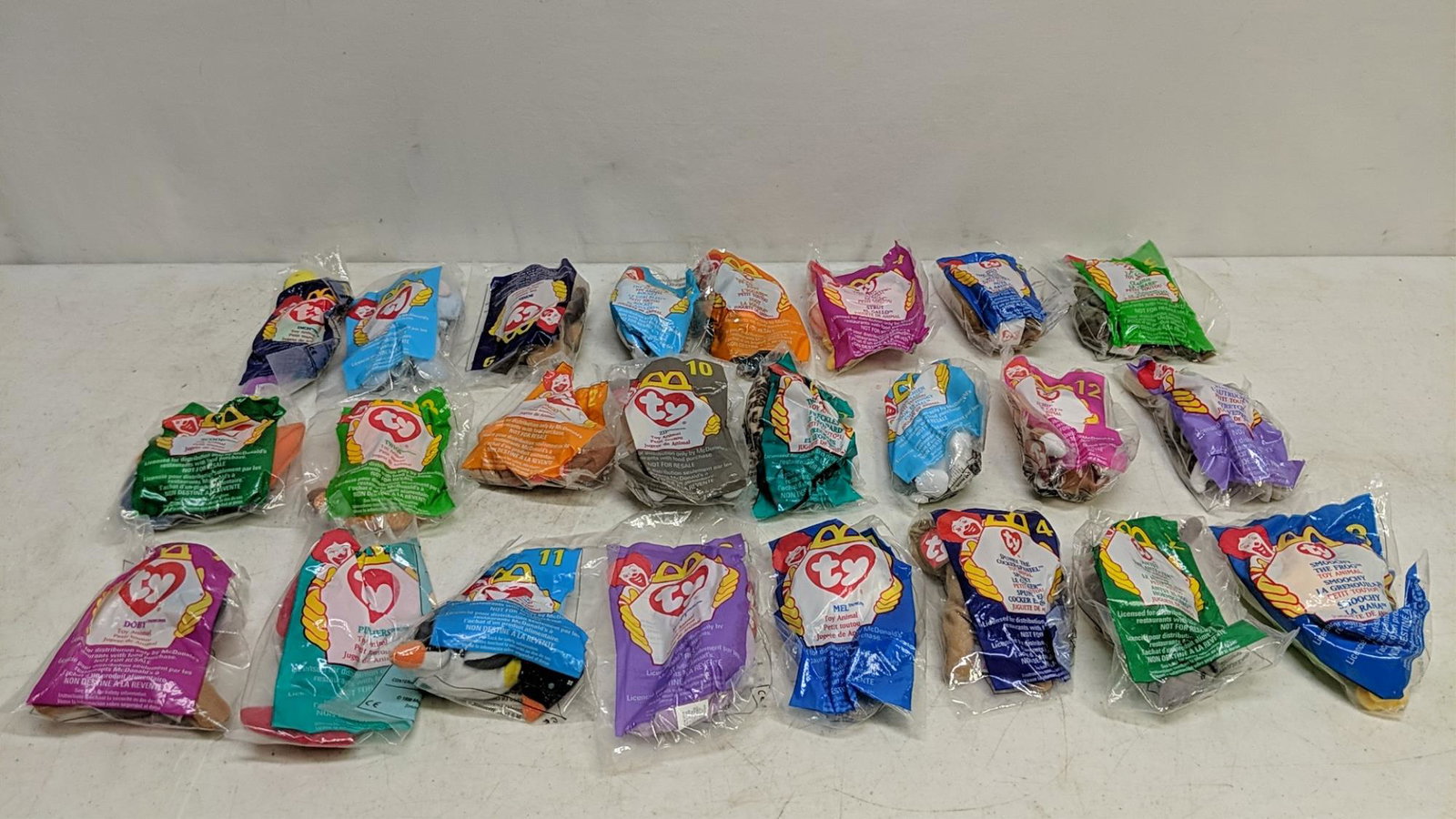24 McDonald Collectible Happy Meals Beanie babies: good condition brand new in bags