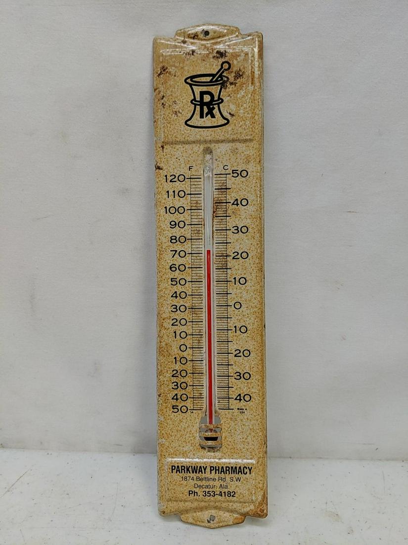 Parkway Pharmacy Thermometer: works 12 3/4" T x 2 3/4" W