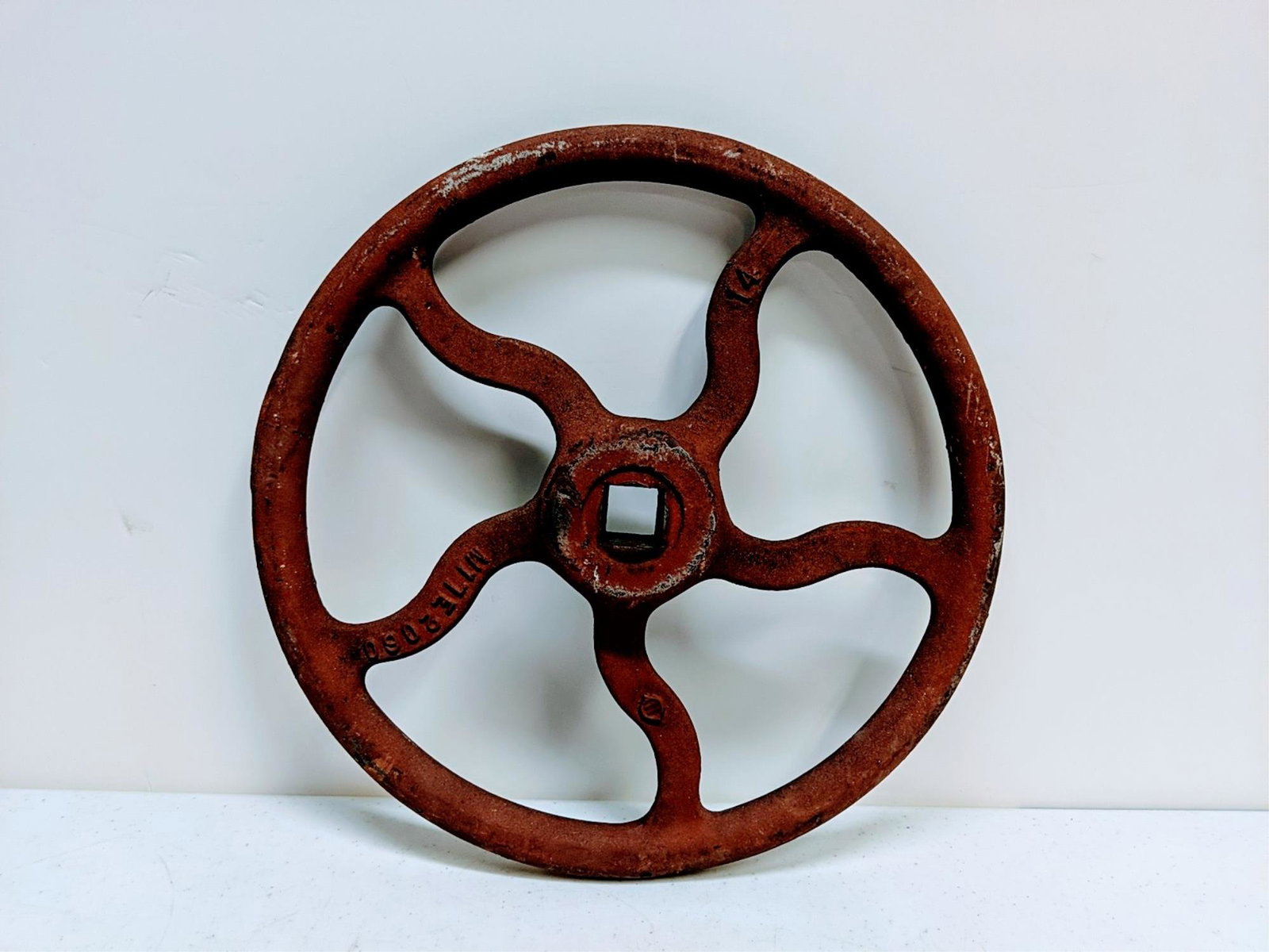 Vintage cast iron Valve wheel (1 of 1)