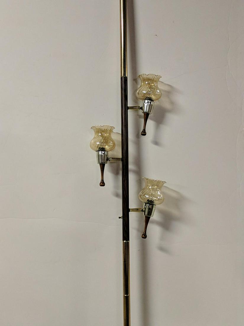 Mid Century Modern Tension pole lamp: mid century modern shades have been replaced works