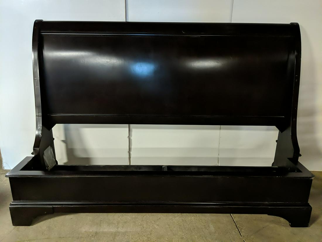 King Size mahogany sleigh bed (1 of 1)