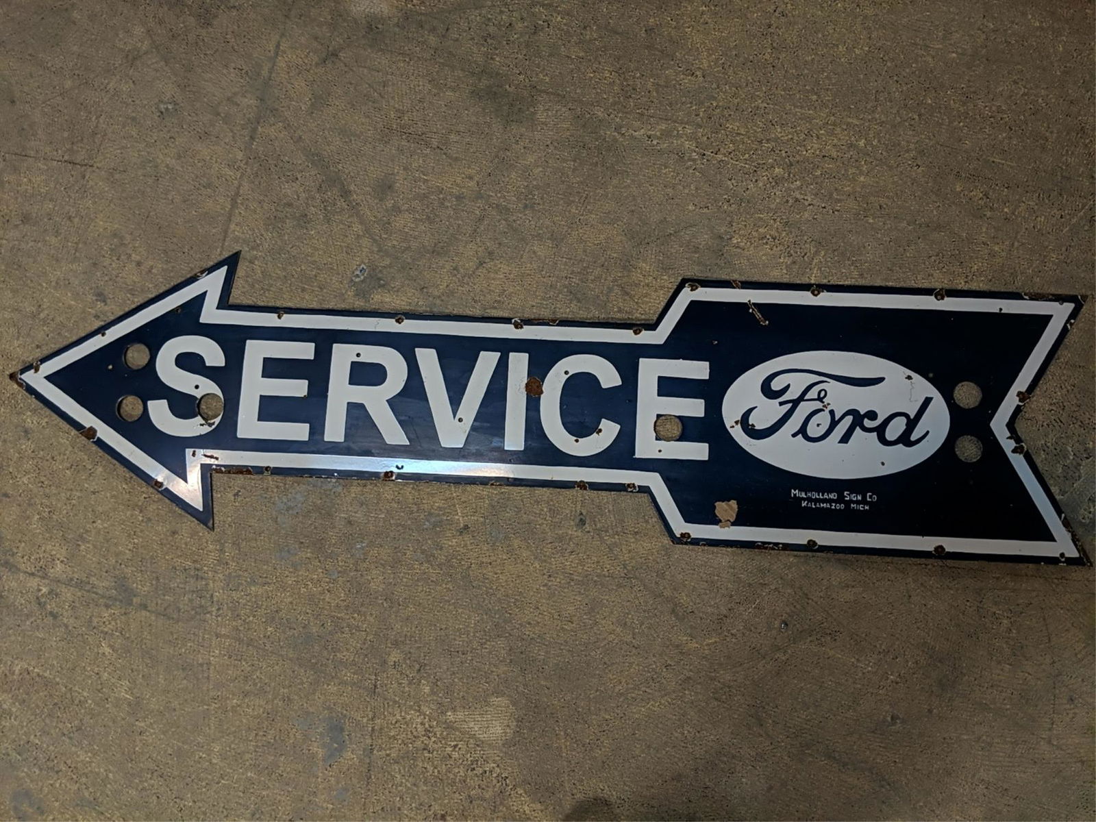 Ford Porcelain arrow sign made for neon (1 of 3)
