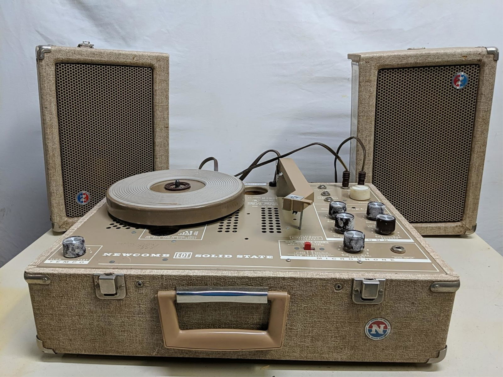 Newcomb Solid State Portable Record Player (1 of 3)