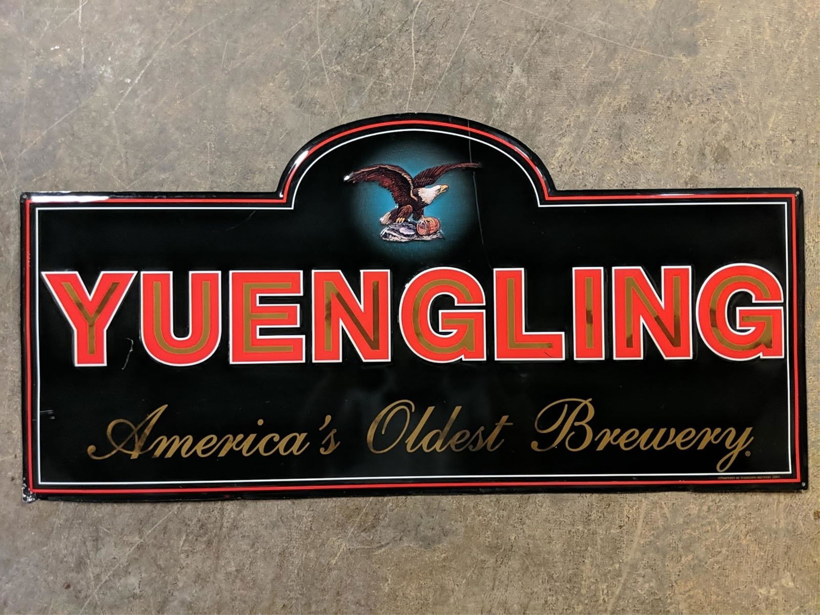 Yuengling Embossed sign (1 of 1)