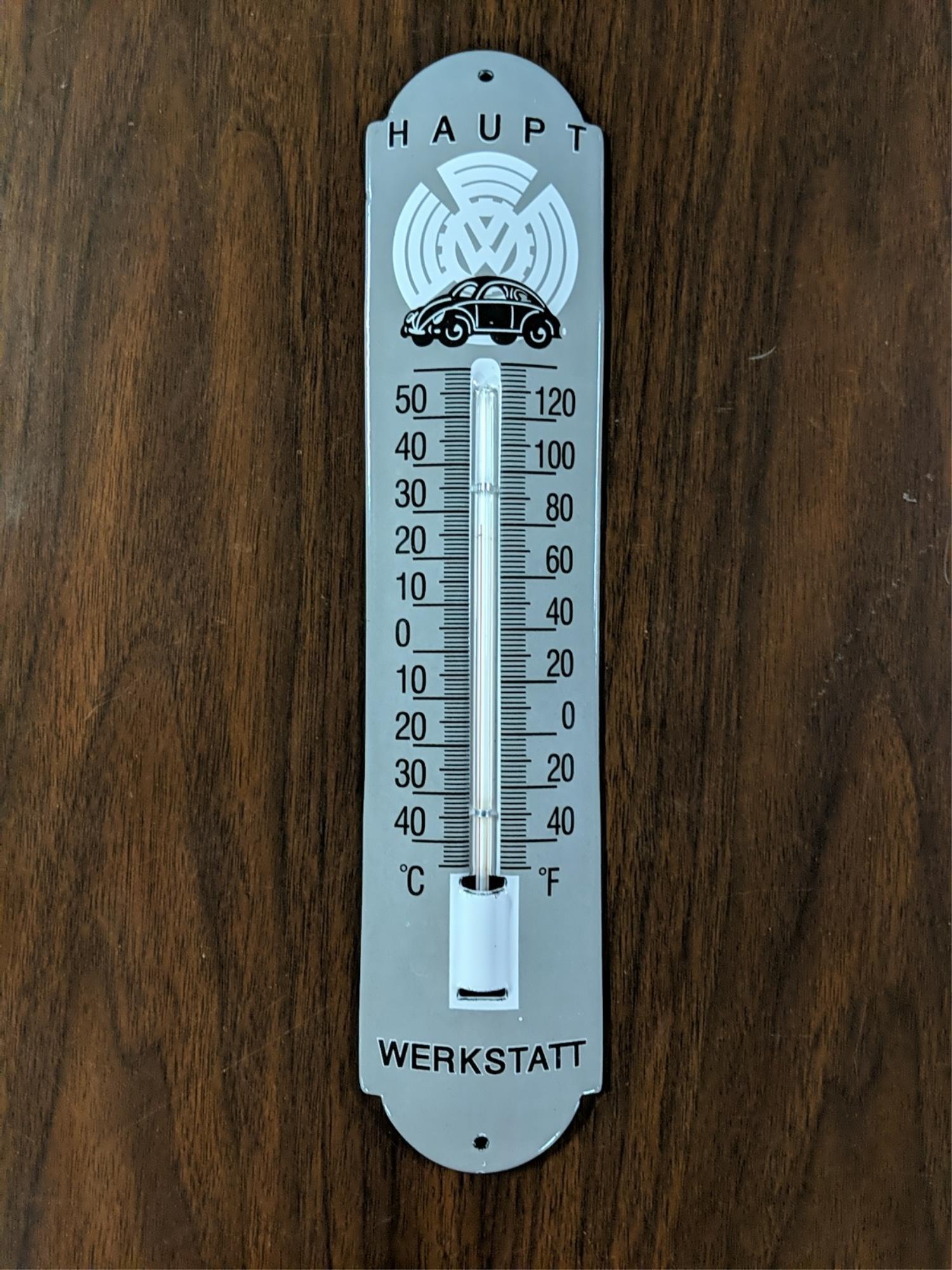 Porcelain Volkswagon thermometer: works 30