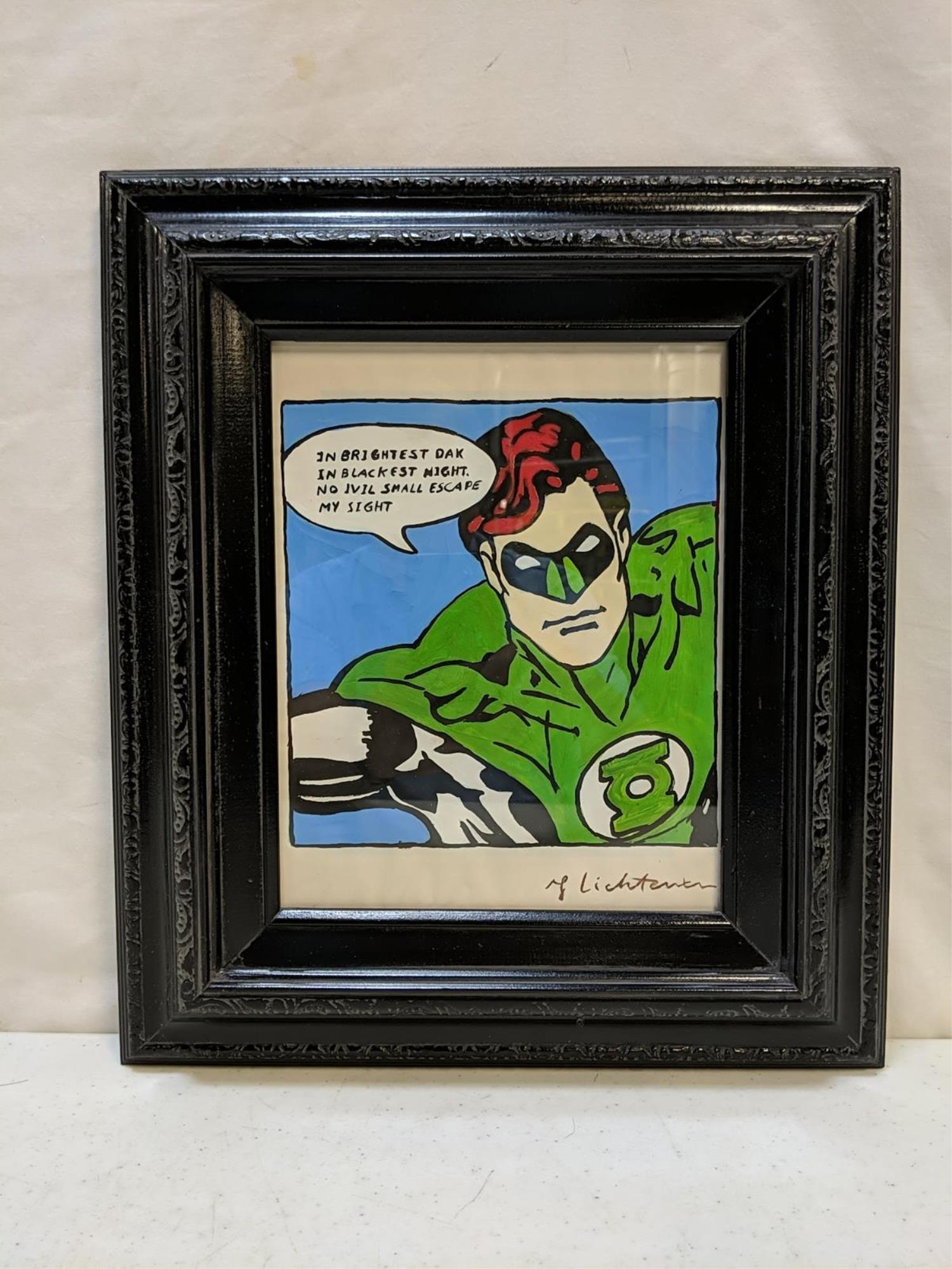 Roy Lichtenstein(attributed to/in the manner) art (1 of 3)