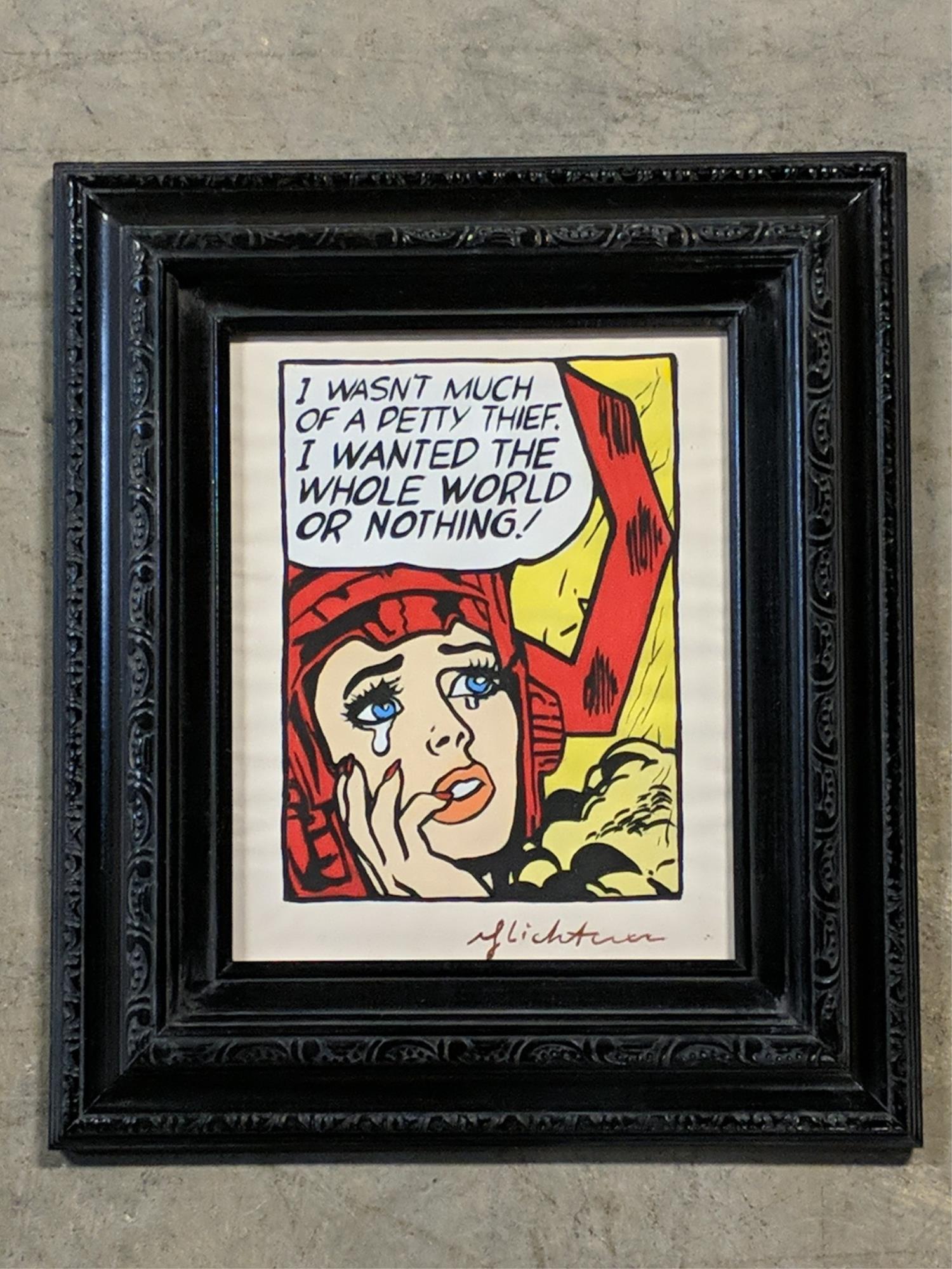 Roy Lichtenstein (attributed to/in manner of) art (1 of 3)