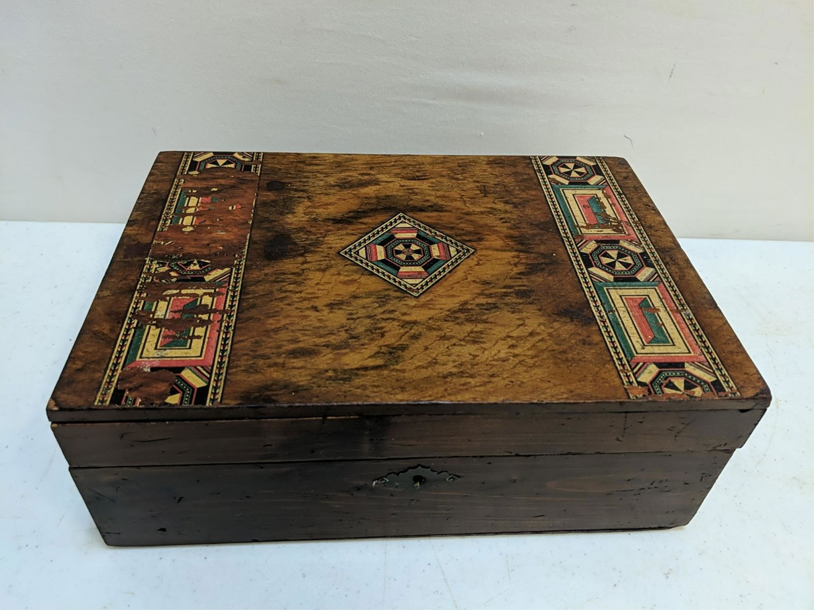 Vintage wooden pine lap desk (1 of 2)