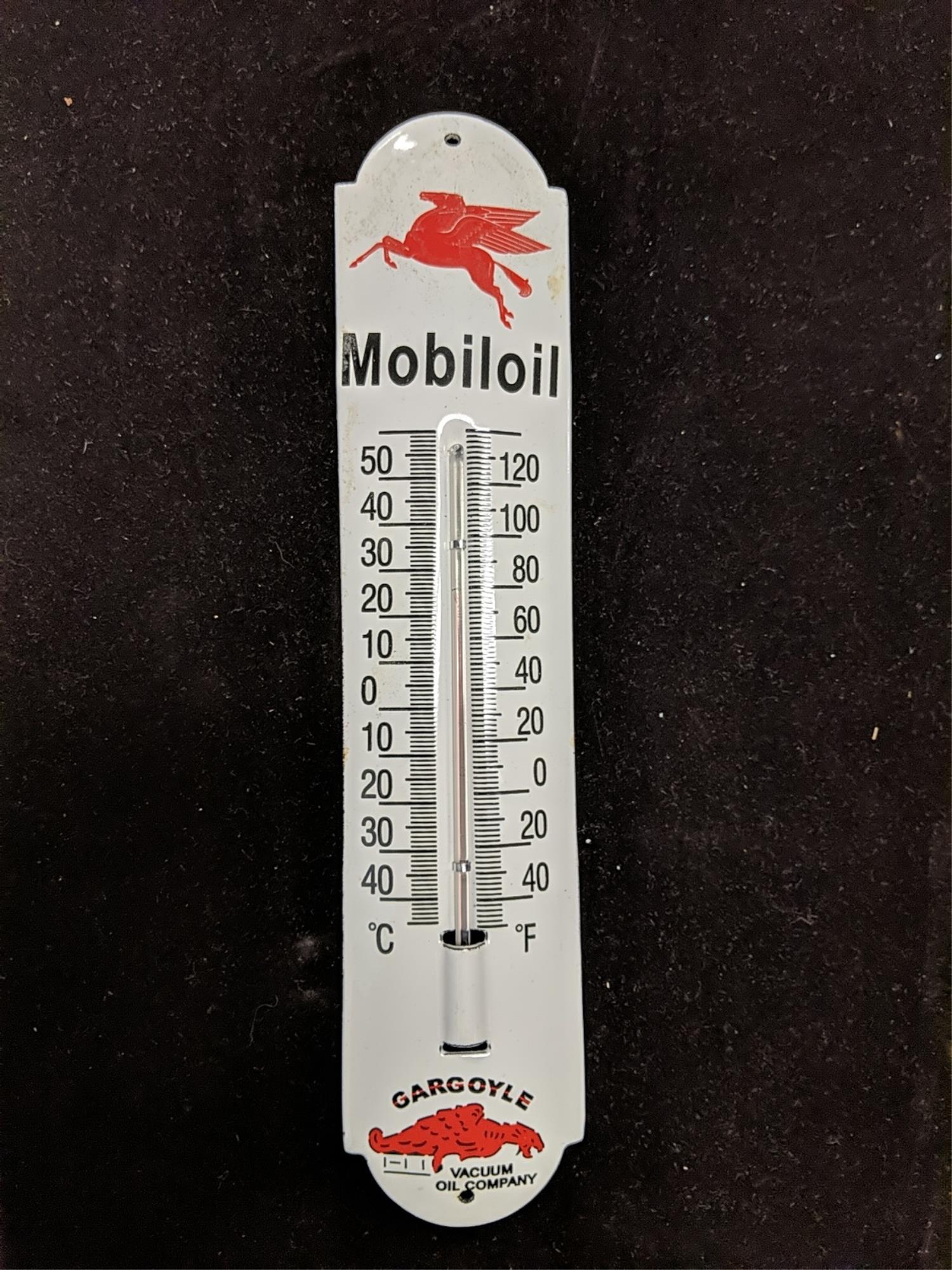 Mobiloil Porcelain Thermometer (1 of 2)